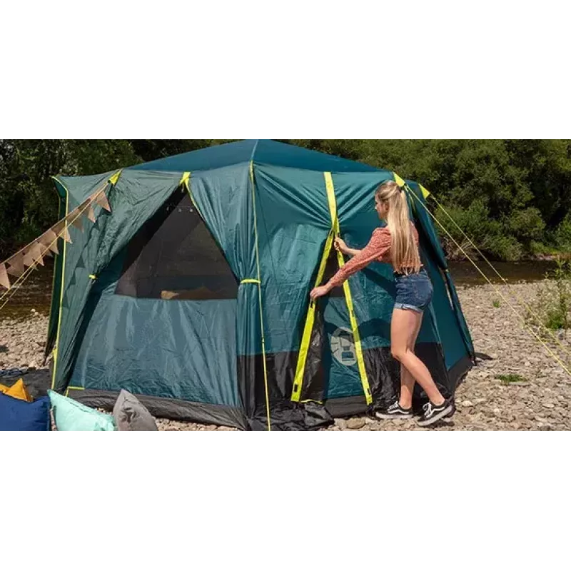 Teltta Coleman Octagon vihreä keltainen