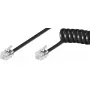 Spiraalikaapeli Goobay puhelinkuuloke 4 m RJ-10 RJ-10