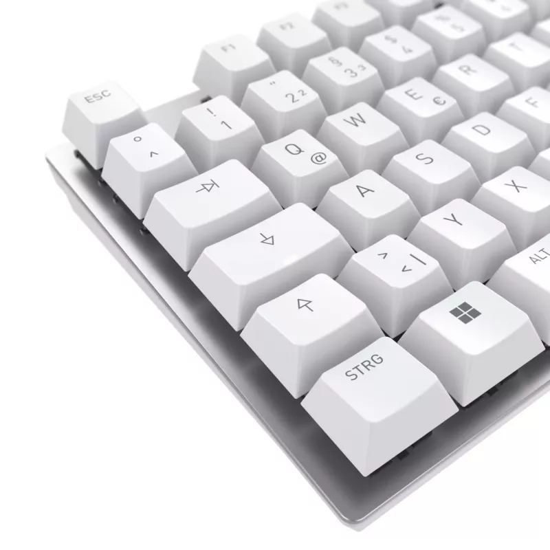 CHERRY KC 200 MX näppäimistö yleis USB QWERTZ saksa hopea, valkoinen