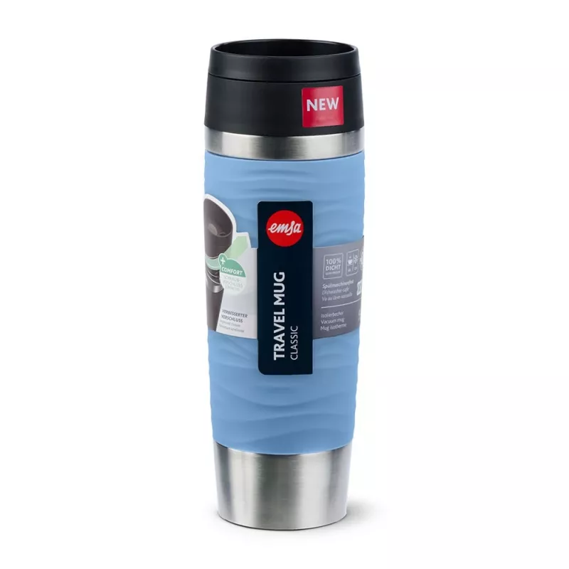 EMSA Travel Mug Waves Grande 500 ml sininen, ruostumaton teräs