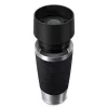 EMSA Travel Mug Waves 360 ml musta ruostumaton teräs matkamuki