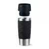EMSA Travel Mug Waves 360 ml musta ruostumaton teräs matkamuki