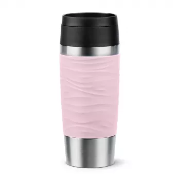 EMSA Travel Mug Waves 360 ml pinkki ruostumaton teräs matkamuki