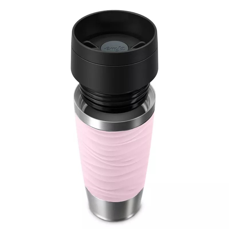 EMSA Travel Mug Waves 360 ml pinkki ruostumaton teräs matkamuki