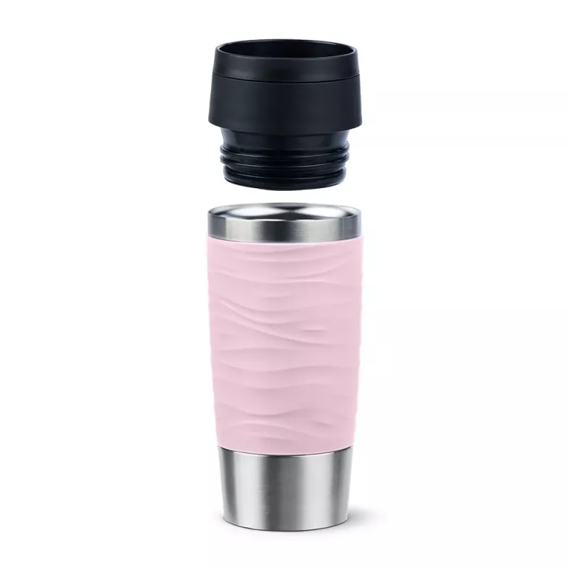 EMSA Travel Mug Waves 360 ml pinkki ruostumaton teräs matkamuki