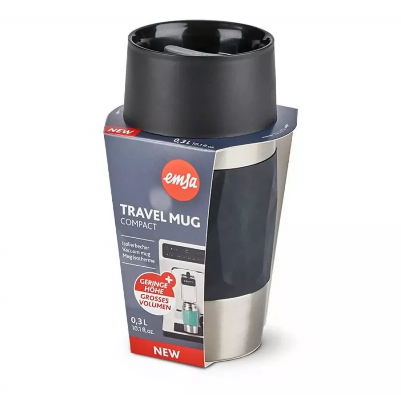 Termosmuki EMSA N21601 0,3 l, musta, ruostumaton teräs