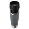EMSA N2022300 Travel Mug Classic Grande termosmuki, 500 ml, ruostumaton teräs/PP/silikoni, Quick Press -kansi, harmaa