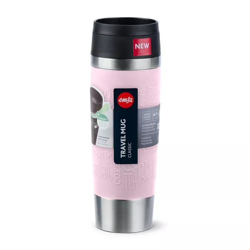 EMSA Travel Mug Classic Grande 500 ml pinkki, ruostumaton teräs