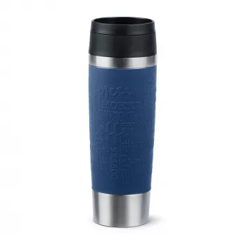 EMSA Travel Mug Classic N2022100 matkamuki 500 ml musta, sininen, ruostumaton teräs ruostumaton teräs