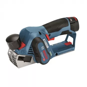 Bosch GHO 12V-20 Professional akkukäyttöinen höylä, 12 V, 56 mm höyläysleveys, ilman akkua ja laturia, L-BOXX-laukussa, sininen/musta