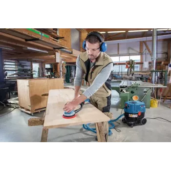 Bosch GET 75-150 Professional epäkeskohiomakone, 750 W, 150 mm, 7300 kierr./min, L-BOXX, musta/sininen