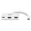 Lindy USB 3.2 Type-C - HDMI -muunnin USB Type-A -portilla ja Power Delivery -tuella