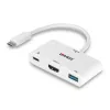 Lindy USB 3.2 Type-C - HDMI -muunnin USB Type-A -portilla ja Power Delivery -tuella