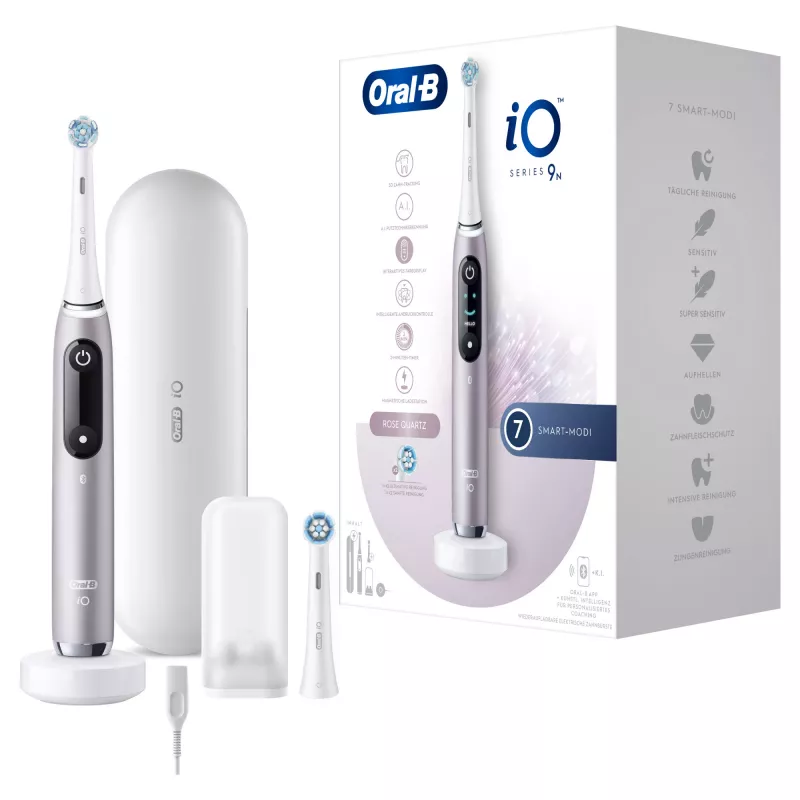 Oral-B iO Series 9n pyörivä-värähtelevä hammasharja aikuisille rose