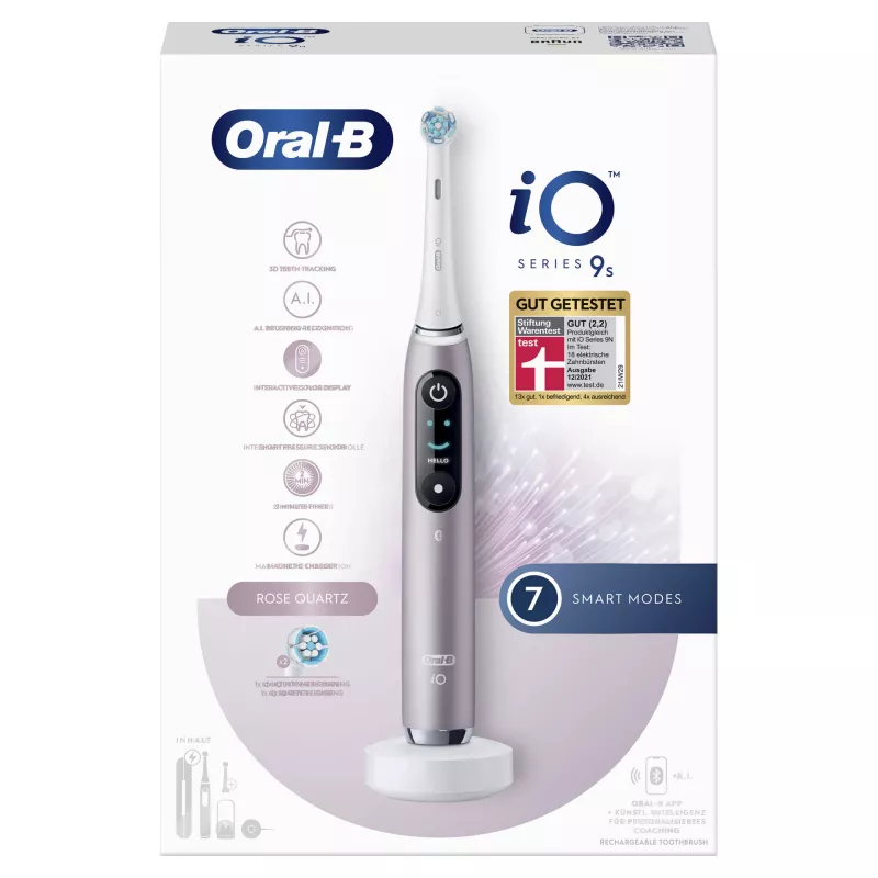 Oral-B iO Series 9n pyörivä-värähtelevä hammasharja aikuisille rose