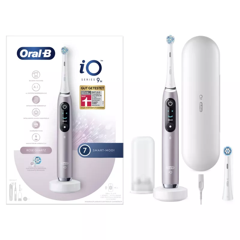 Oral-B iO Series 9n pyörivä-värähtelevä hammasharja aikuisille rose