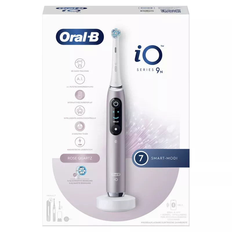 Oral-B iO Series 9n pyörivä-värähtelevä hammasharja aikuisille rose