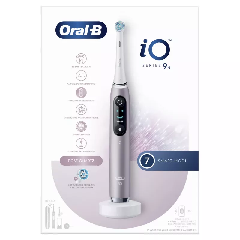 Oral-B iO Series 9n pyörivä-värähtelevä hammasharja aikuisille rose