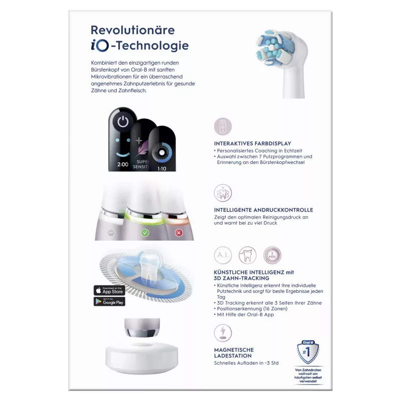 Oral-B iO Series 9n pyörivä-värähtelevä hammasharja aikuisille rose
