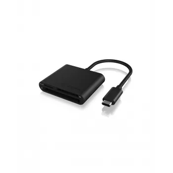 ICY BOX IB-CR301-C3 kortinlukija USB 3.2 Gen 1 (3.1 Gen 1) Type-C musta
