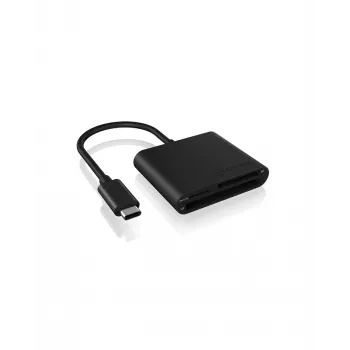 ICY BOX IB-CR301-C3 kortinlukija USB 3.2 Gen 1 (3.1 Gen 1) Type-C musta