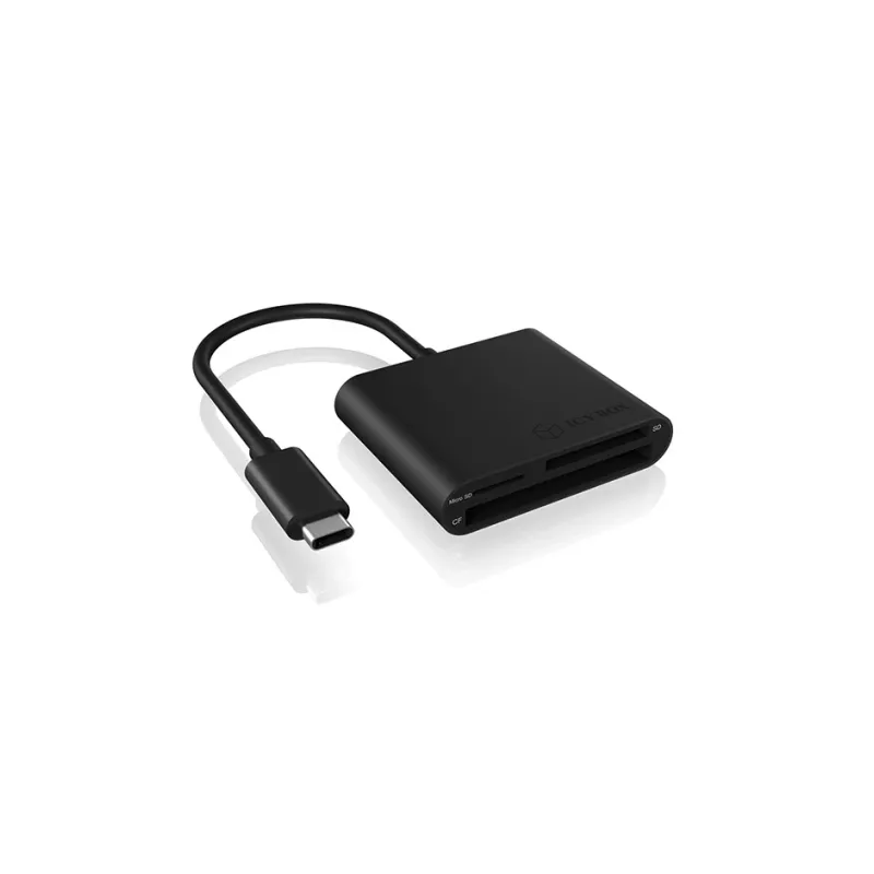 ICY BOX IB-CR301-C3 kortinlukija USB 3.2 Gen 1 (3.1 Gen 1) Type-C musta