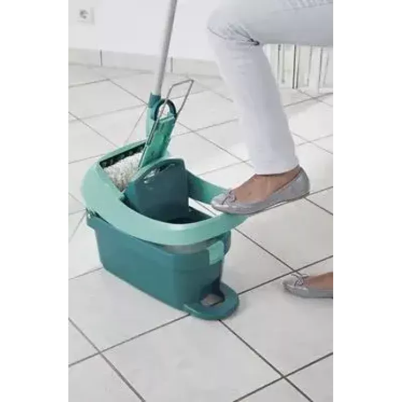 Siivousjärjestelmän ämpäri Leifheit 55076 — ergonominen puristin, suuri tilavuus, vihreä