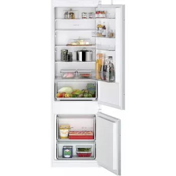 Siemens iQ100 KI87VNSE0 jääkaappi-pakastin integroitu 270 L valkoinen