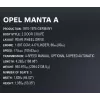 Rakennuslelu Cobi Opel Manta A 1970 malli mittakaavassa 1:12, rakennussarja