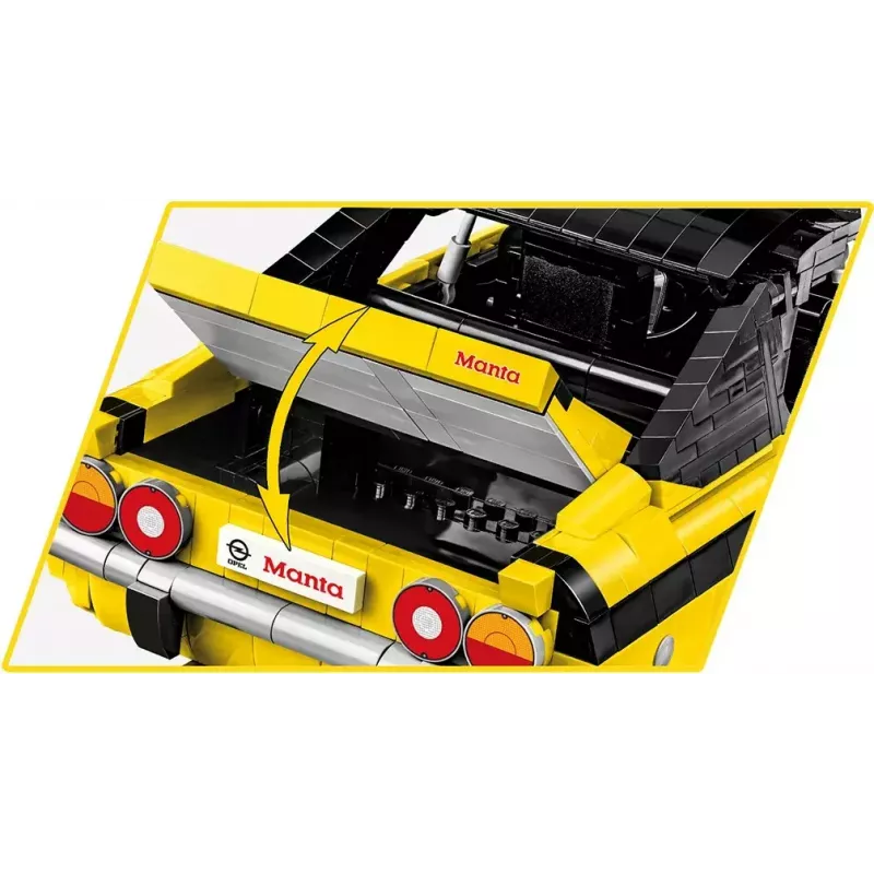 Rakennuslelu Cobi Opel Manta A 1970 malli mittakaavassa 1:12, rakennussarja