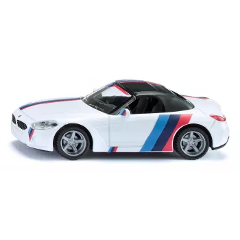 Siku urheiluautomalli BMW Z4 M40i, valmiiksi koottu mittakaava 1:50, P 40 mm × L 87 mm × K 29 mm