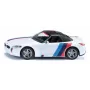 Siku urheiluautomalli BMW Z4 M40i, valmiiksi koottu mittakaava 1:50, P 40 mm × L 87 mm × K 29 mm