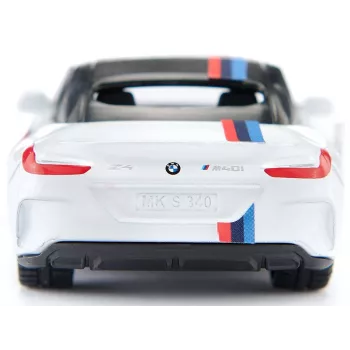 Siku urheiluautomalli BMW Z4 M40i, valmiiksi koottu mittakaava 1:50, P 40 mm × L 87 mm × K 29 mm
