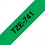 Brother TZE-741 merkintänauha musta vihreällä TZ