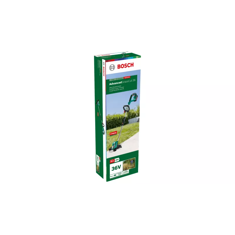 Bosch AdvancedGrassCut 36 30 cm akku musta, vihreä