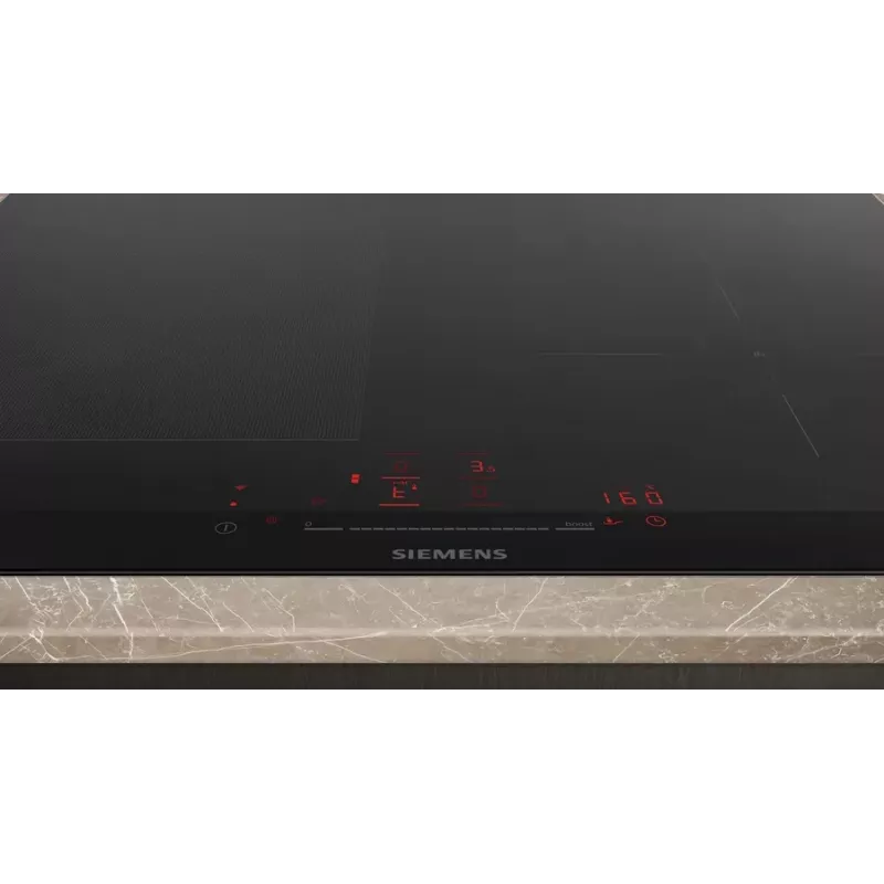 Siemens iQ700 EX675HEC1E keittotaso musta kalusteisiin 60 cm vyöhykeinduktio 4 vyöhykettä