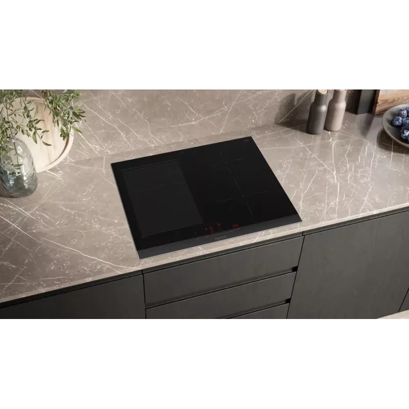 Siemens iQ700 EX675HEC1E keittotaso musta kalusteisiin 60 cm vyöhykeinduktio 4 vyöhykettä