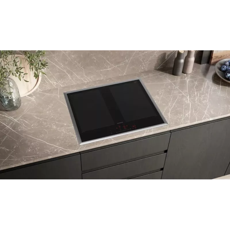 Siemens iQ700 EX645HXC1E keittotaso musta kalusteisiin 60 cm vyöhykeinduktio 4 vyöhykettä
