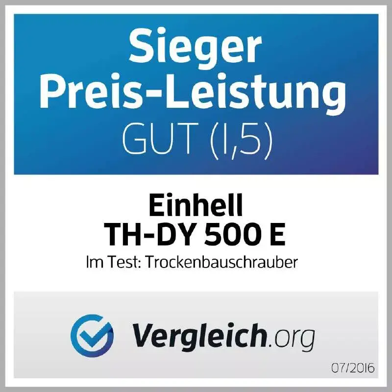 Einhell TH-DY 500 E kipsilevyruuvinväännin, 500 W