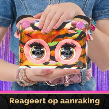 Purse Pets, Purrisma interaktiivinen tiikerilemmikkilelu & olkalaukku, yli 30 ääntä & reaktiota, lastenlelu tytöille & teineille