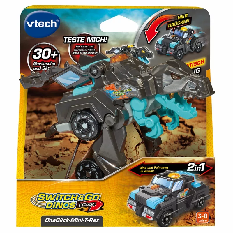VTech Switch & Go Dinos 569304, 3 vuotta, musta, sininen, 190 g