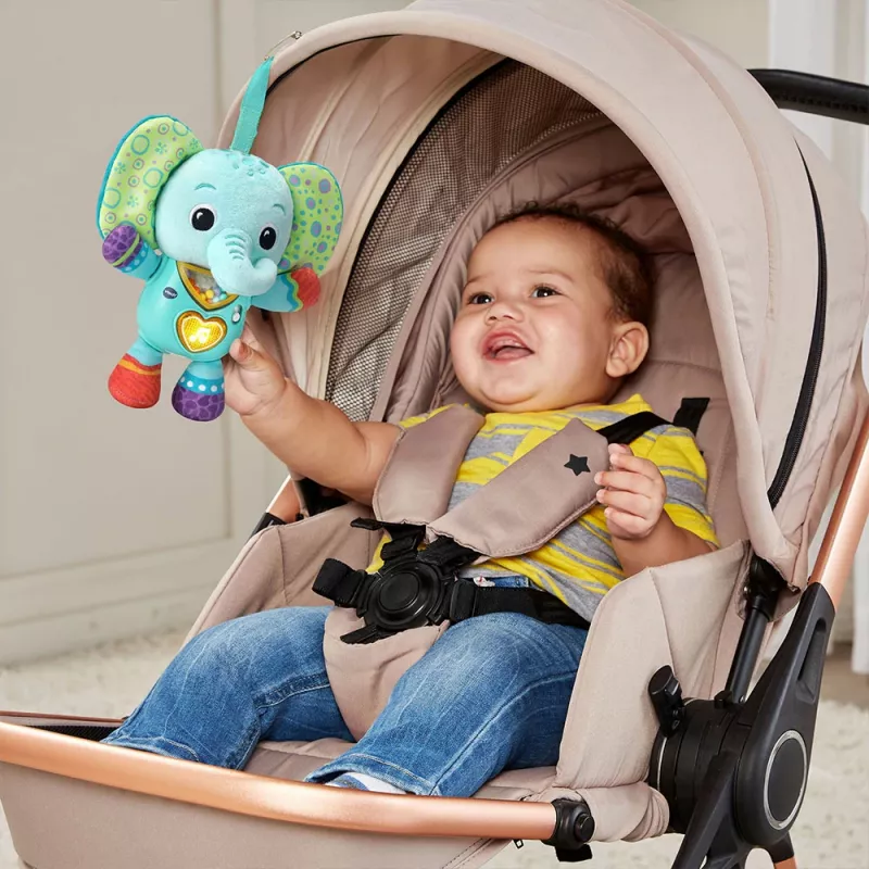 Leluhahmo VTech Melody Elephant 80-566704 — pedagoginen äänilelu värikkäällä muotoilulla