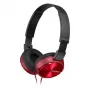 Sony MDR-ZX310, johdollinen, 10 - 24 000 Hz, musiikki, 125 g, kuulokkeet, punainen