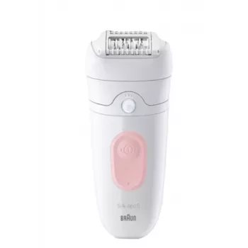 Braun Silk-épil 5 Silk-epil 5 SE5-230 epilaattori, pinkki, valkoinen, 28 pinsettiä, MicroGrip, 0,5 mm, akku, sisäänrakennettu akku