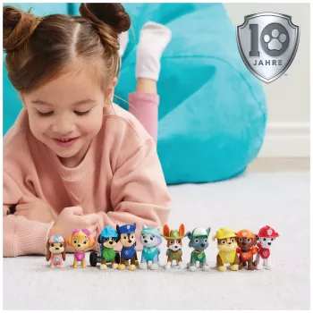 PAW Patrol, 10. juhlavuosi, All Paws On Deck leikkihahmojen lahjapakkaus, jossa 10 keräilyhahmoa, lasten lelu yli 3-vuotiaille