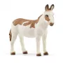 Schleich American Spotted Donkey lelu ruskea valkoinen 13961