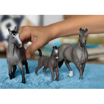 schleich HORSE CLUB Selle Français -ori, 5 vuotta, hevoset, harmaa, muovi