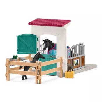 schleich HORSE CLUB hevostalli tammalla ja varsalla, hevostalli, hevoset, 5 vuotta, monivärinen, muovi