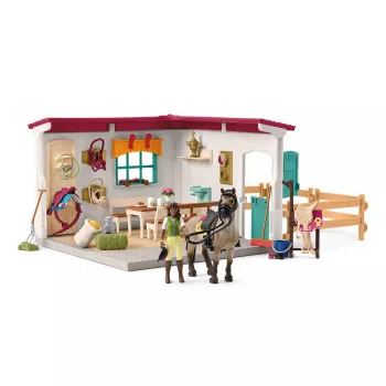 schleich HORSE CLUB satulahuoneen laajennus, hevostalli, hevoset, 5 vuotta, monivärinen, muovi