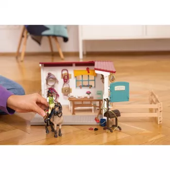 schleich HORSE CLUB satulahuoneen laajennus, hevostalli, hevoset, 5 vuotta, monivärinen, muovi